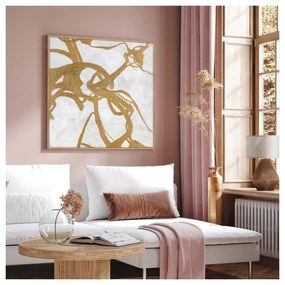 Ręcznie malowany obraz 100x100 cm Goldplay – Malerifabrikken