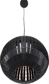 Nowoczesna lampa wisząca czarna 30 cm - Zoë