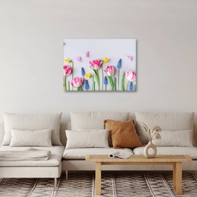 Obraz wiosennych kwiatów (70x50 cm)
