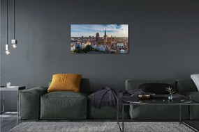 Obraz na płótnie Gdańsk Panorama kościół