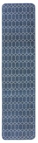 Ciemnoniebieski chodnik odpowiedni do prania 57x230 cm Argyll – Flair Rugs