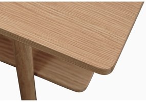 Stolik z blatem w dekorze dębu 60x120 cm Ponza – Unique Furniture