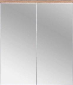 Wisząca szafka łazienkowa z lustrem 60 cm Bali 840, biała