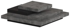 Szary stolik w dekorze betonu 110x110 cm Slate – TemaHome