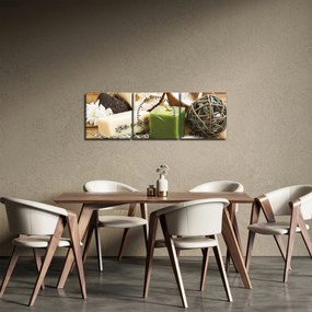 Obraz - Chwila relaksu (z zegarem) (90x30 cm)