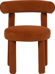 Krzesło 62x80x58 cm brązowe Leith LET77S