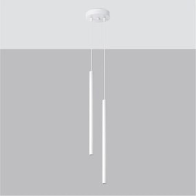 Biała metalowa lampa wisząca ø 15 cm Fideus – Sollux