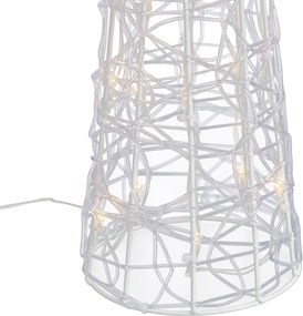 Choinka przezroczysta 60 cm z LED IP44 - Coni