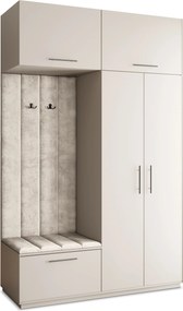 Masseno Garderoba REMA 150/240/60 cm Nowoczesna Szafa do Przedpokoju Kaszmir