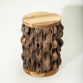 Stolik drewniany Root 35x35x46 cm