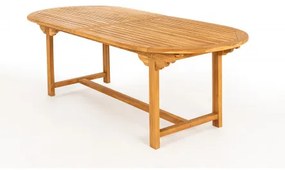 TAMAN NORFOLK FSC - zestaw ogrodowy z drewna tekowego 6+2+1
