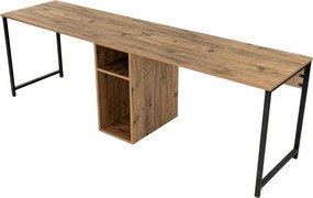 Biurko w dekorze sosny 60x240 cm Twin – Kalune Design