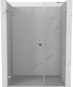 Mexen Lunar-B drzwi prysznicowe uchylne lewe 125 cm, transparent, chrom - 832S-125-050-01-00-L