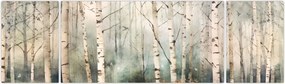 Obraz - Rysowanie wzoru lasu (170x50 cm)