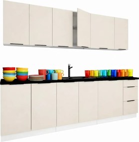 Zestaw mebli kuchennych beż piaskowy R8-F34