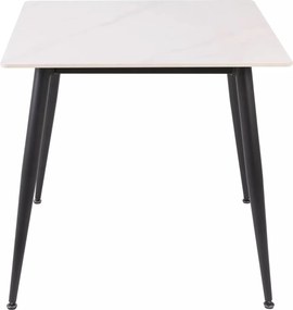 Kwadratowy stół Rion 80x80 Signal z blatem w imitacji marmuru
