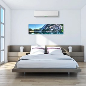 Obraz wysokogórskiego jeziora (170x50 cm)