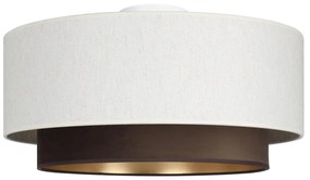 Oprawa sufitowa NATIA 1xE27/60W/230V biała/brązowa