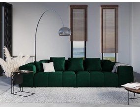 Zielone aksamitne oparcie do sofy modułowej Rome Velvet – Cosmopolitan Design