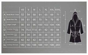 Fioletowy szlafrok z mikrowłókna unisex DecoKing Robby, rozm. XS