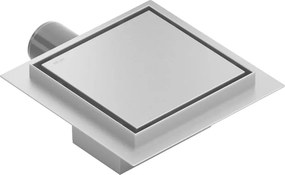 Mexen Flat-Q M13 wpust podłogowy kwadratowy 25 x 25 cm, inox - 1010025