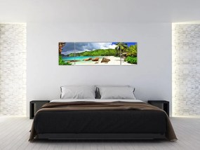 Obraz - Seszele, Takamaka beach (170x50 cm)
