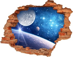 Foto zdjęcie dziura na ścianę Księżyc