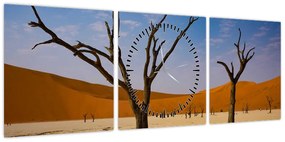 Obraz - Dolina Śmierci (z zegarem) (90x30 cm)