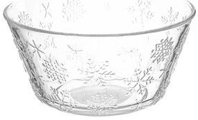 Altom Szklana miska Snowflakes 13 cm, 400 ml