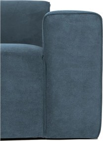 Niebieski sztruksowy moduł sofy (prawostronny) Sting – Scandic