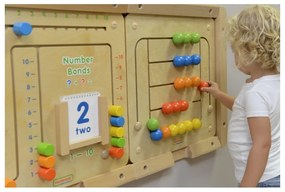 Masterkidz tablica ścienna edukacyjna labirynt koraliki montessori