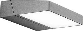 Giro - 14W 3000K LED Wall Light, 340° Adjustable, 1120 lm, IP54, 15x5x16cm, Light Grey - Perenz