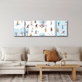 Obraz - Wesołej zimy (170x50 cm)