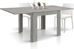 Cementowo-szary stół rozkładany 90×90- 180×90 cm - LIPARI