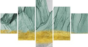 Obraz - Emerald Mountains N⁰1 (125x70 cm)