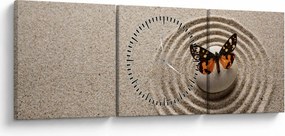 Obraz - Ogród zen (z zegarem) (90x30 cm)