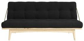 Sofa rozkładana ze sztruksową tapicerką Karup Design Folk Raw/Charcoal