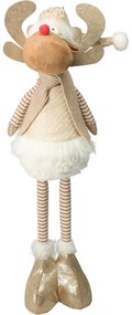Renifer świąteczny Fred, teleskopowe nogi, 49 cm