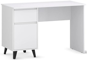 Białe biurko skandynawskie z szafką C7-F32