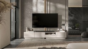 Wisząco stojąca szafka RTV Enjoy 120 cm z półką i szufladą, kaszmir mat