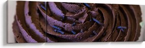 Obraz - Czekoladowa babeczka (170x50 cm)
