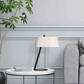 Biało-czarna lampa stołowa (wysokość 55 cm) Salihini – Opviq lights
