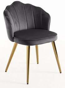 Krzeso Blume w kolorze zotym, aksamitne