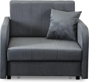 Fotel do Spania VERO Rozkładany Jednoosobowy Amerykanka Szary Nowoczesny