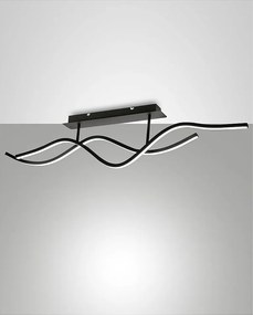 Lampa sufitowa wisząca LED Sinuo 36W, czarna, 3666-65-101 firmy Fabas Luce
