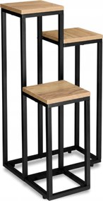 Kwietnik stojący wysoki BIOS na 3 kwiaty, 34 x 34 x 67 cm