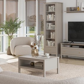 Ława do Salonu SELVIO 90 cm Taupe Nowoczesna