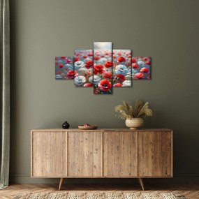 Obraz - Pole maków (125x70 cm)