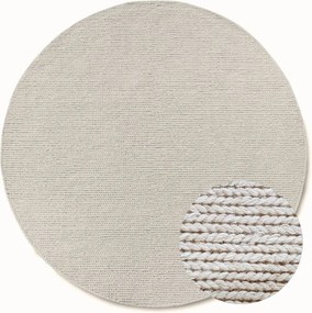 Dywan wełniany Villeroy &amp; Boch Francois kremowy koło 200 cm x 200 cm
