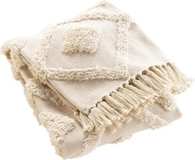 Pland z Frędzlami Inca 125x150cm Beżowa Miękkość i Absolutny Komfort